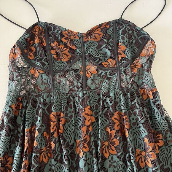 SHEIN Lace Midi Dress 2XL Multi Dark Romantic Moody Corset Style - Picture 3 of 13